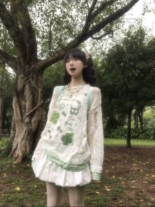 Áo Thun Tay Dài in Hình Kitty Cổ Chữ V Rộng Rãi Mùa Hè Cho Nữ Áo Thun Cotton Thường Ngày Áo Thun Pha Lê