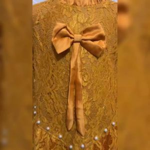 Party Dress Anak Wanita Kekinian/ Christy Kids 2-4 Tahun- 5-7 Tahun/ Matt Brokat Glitter Mix Satin