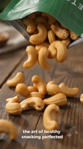 Ketogenius Kitchen Roasted Cashew (Unsalted) 500g - Slow Roasted Healthy Snack Natural