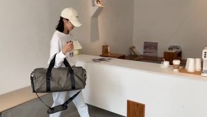 Plain Canvas Bag Shoulder Crossbody Tote Bag With 2 Handle Katsa Sling Bag