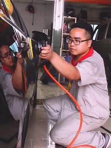 เครื่องขัดกระดาษทรายกลม - เครื่องขัดสี เครื่องขัดใช้ลม เจียร์ลม U.DIY ขัดสีรถยนต์ ขัดไม้ ขัดข้อเหวี่ยง (HongKong60)