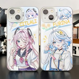 Genshin Impact Phone Case Shicira New Fuyun Nanxita Hu Tao Ning Hua Silver Colorful Compatible with  16 Huawei M70 Xiaomi 15 Redmi K80 IQOO 13 OnePlus 12