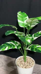 Set Tanaman Artificial Pohon Pisang 12 daun flowers vase bouqute Dekorasi bunga sudut hias dekorasi