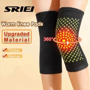 SRIEI 1Pair Self Heat Knee Sleeve Artemisia Knee Pain Paste Muscle Pain Yoga Sport Knee Protector Pad Outdoor Jogging Cycling Sarung Sakit Lutut Sakit Otot Sakit Badan