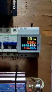 6IN1 Din Rail AC Monitor 110V 220V 100A Voltage Current Power Factor Active KWH Electric Energy Frequency Meter VOLT AMP
