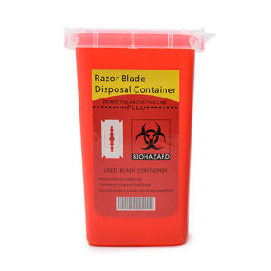 Barber Shop Blade Recycling Box Mini Razor Blade Disposal Storage Hairdresser Mini Trash Can Pro Barbershop Home Tools Supplies