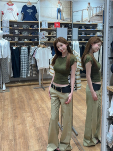 XIANGBAIWEI | Body Fitting Slim Short Sleeve Tee Elastic Summer Casual Style