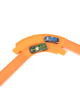 Track Mainan Hotwheels Belokan 90 Derajat 2 Lane / 2 Jalur U Turn Custom Model 3D Printed