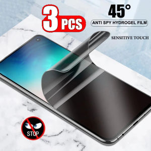 3Pcs Privacy Hydrogel Film For Vivo Y02A Y02t Y03t Y04 Y17S Y18E Y19E Y36C Y37T Anti-Spy Screen Protector For Vivo Y19S Y31 Pro