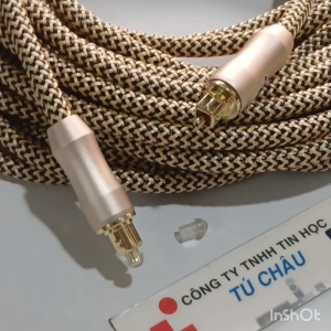 Cáp quang âm thanh Toslink Optical Audio Cable Digital dài 10m / Cáp bọc dù chất lượng