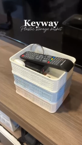 ตะกร้าอเนกประสงค์ทรงเหลี่ยม KEYWAY (จัดระเบียบของจุกจิกบนโต๊ะ) รุ่น 5004