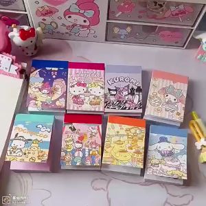 Buku Siker Sanrio Mini Sticker Book Cute Kuromi Washi Paper Stickers