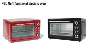 48L Electric Oven Multifunctional Household Kitchen Oven Large Capacity for Baking Toaster