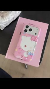 Sanrio | Ốp Điện Thoại Hoạt Hình Dễ Thương Hello Kitty Thiết Kế Y2K Dành Cho iPhone 17 Pro Max 16 Pro Max 15 Pro Max Tương Thích Với Các Mẫu iPhone 17 16 15 Vỏ Nhựa Chống Xước