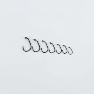 50PCS Barbless Wide Gap Down Eye Heavy Nymphs / Nymphs /Wet /Egg Fly Fishing Flies Hook and for Saltwafter Fly Hooks 10# ~22#
