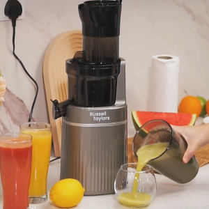 Russell Taylors Masticating Cold Press Slow Juicer with 80mm Wide Feeding Tube SJ2