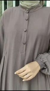 KV.GROSIR Gamis polos jumbo ARUMI Pollo Linen dress kondangan Polos Terbaru 2024 | Dress Wanita Polos Jumbo