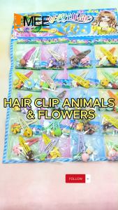 20Pairs Part Gift Hair Clip Animals & Flowers Pad For Party Gift-Loot-bag Filler