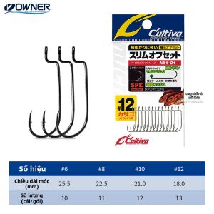 OWNER | Móc Câu Cá Micro Jig Dạng Hẹp Kích Thước Nhỏ