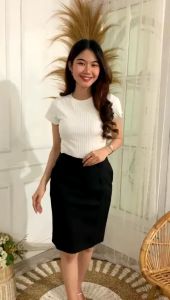 CORDELIA ID - ROK KERJA PENDEK SPAN 7/4 FORMAL KANTOR WANITA