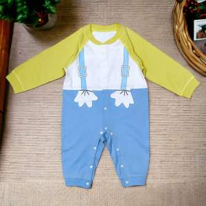 Baby And Kids 1-3 Years Old Boy Overall Bodysuit Cotton Toddler Romper Suit Quality BY-236