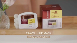 Karseell Hair Mask Keratin Sachet 10ml Maca Essence Repair Collagen Bpom 5 Pcs Perawatan Rambut Kering & Terlalu Diproses
