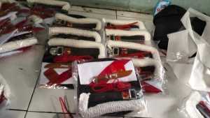 Atribut pramuka alat pramuka sett pramuka cewe cowo isian pisau tambang tali pluit pluit pisaw emblem sabuk pramuka cewe tanpa topi cowo plus topi