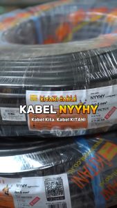 KITANI - NYYHY 3×1.5 mm² - 50 Meter -  Kabel Listrik Tembaga Serabut