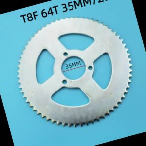 T8F 64T 29MM Rear Chain Sprocket Silver 35mm 64 Teeth for 47cc 49cc Mini Off-Road Motorcycle Motard Bike (Two Sizes)