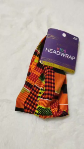 Donna Kids Headwrap Premium Collection Multicolor Geometric Print Soft & Stretchy Hair Wrap