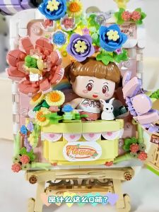 LOZ IDEAS Mini Block 1301 / 1302 LED Light Eternal Flower Panda Painting Gift Decoration Building Brick Toy Boy Girl 积木画