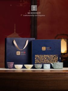 mornenjoy | Ceramic Tea Set Gift For Elders