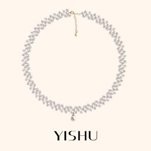 YISHU | Lace Natural Pearl New Fashion Popular Womens Necklace