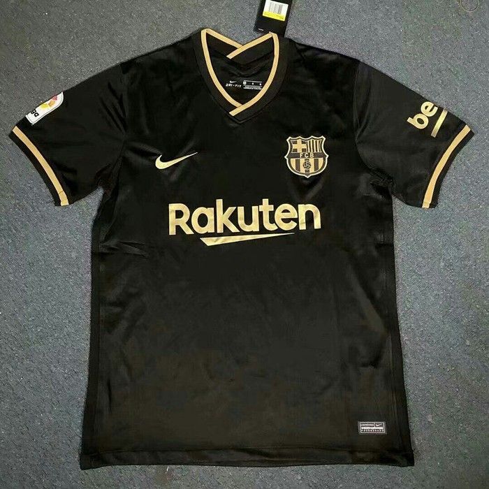 JERSEY BOLA BARCA AWAY BLACK 2020/2021 PREMIUM GO KAOS BOLA