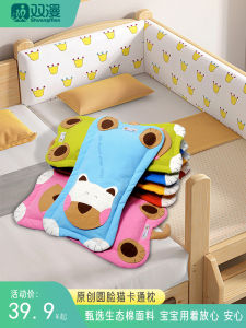 Baby Pillow round Face Cat Design Wheat Straw Shaped Prevents Side Sleeping Newborn 0-3 Years Old Cotton Children Bedding