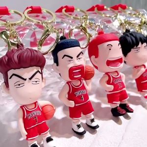 Trendy and Cool Slam Dunk Master Cartoon Basketball Youth Doll Small Gift Boy Car Keychain Bookbag Hanging Decoration