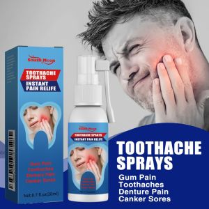 Oral Pain Relief Spray - Instant Toothache & Gum Swelling Treatment | Helps with Periodontitis Cavities & Mouth Sores | Portable Dental Care for Adults & Travel Use