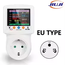 jiu ji | JIUJI JJEPM‑16SW WiFi Smart Socket Digital AC Power Meter 265V Kilowatt Wattage Energy Meter Plug Household Power Monitoring