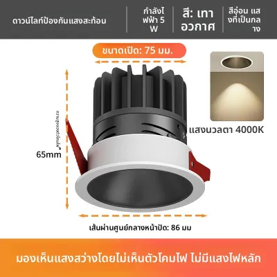 FANYAO | ไฟดาวน์ไลท์ LED ขอบแคบ ป้องกันแสงจ้า