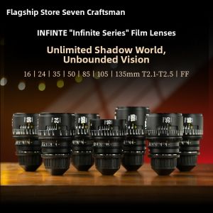 NiYi Focus | Cine Lens Infinity Series 16/24/35/50/85/105/135mm Compatible With Canon EF By NiYi Focus Standard Manual Focus Non-Image Stabilization