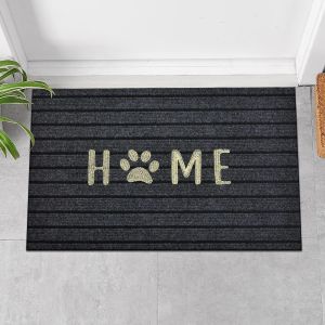 Thảm Chùi Chân Có Họa Tiết Trái Tim Sọc VIKAMA Thảm Trải Hành Lang Chống Mài Mòn Chống Vết Bẩn Chống Trượt Chống Thấm Nước Thảm Lối Vào Nhà