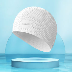 Mũ Bơi Silicon Zoke 2025 Mới Dành Cho Nữ Tóc Dài Cỡ Lớn Không Bó Sát Chống Thấm Nước Có Dây Đeo Cỡ Lớn Dành Cho Người Lớn