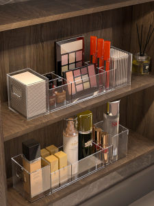 Extremely Narrow Classification Mirror Cabinet Storage Box Bathroom Makeup Brush Storage Tube Bathroom Oblique Cabinet Box Skincare Shelves