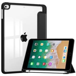 Ốp Bảo Vệ Mỏng Cho iPad 9.7 Inch Thế Hệ 6/5 iPad Air 2/Air 1 Với Giá Đỡ Bút Tích Hợp Thời Trang Chất Liệu Giả Da