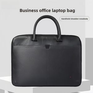 Original Thickened Lenovo ThinkPad Computer Bag 14-Inch/15.6-Inch IBM Laptop Single-Shoulder Bag Tl410 Men Executive Business Notebook Leather Bag Durable and Stylish Full Leather Back