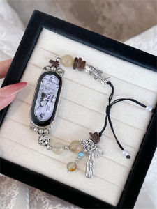 Chinese Beaded Bracelet Strap for Xiaomi Mi Band 9 pro Womens Style National Fashion Smart Watch Band Compatible with Xiaomi 10