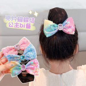 Tất Lưới Buộc Tóc Hình Bướm Mới Cho Bé Gái Lưới Buộc Tóc Tròn Chất Lượng Cao Lưới Buộc Tóc Đơn Giản Lưới Buộc Tóc Sáng Bóng