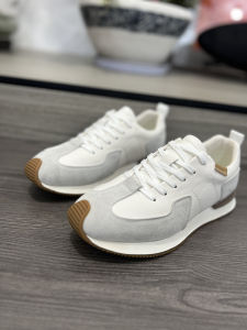 Classic Mens Sport Casual Shoes Breathable Leather And Suede Patchwork Versatile Comfortable Fashionable Summer Shoes