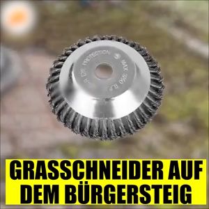 Kepala Sikat Pisau Mesin Potong Rumput & Bahan Kawat Baja 6 Inch