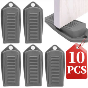 10pcs Grey Door Stoppers / Plastic Door Wedge / Anti Collision Floor Holder / Home Office Door Stops